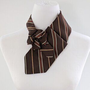 Ogsplosh Women's Necktie Scarf Brown Size Short
